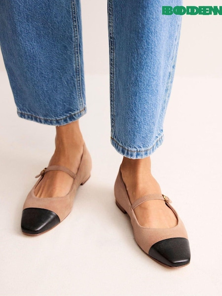 Boden Brown Mary Jane Flats (181228) | £98