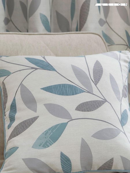 Fusion Blue 100% Cotton Beechwood Cushion (182422) | £17