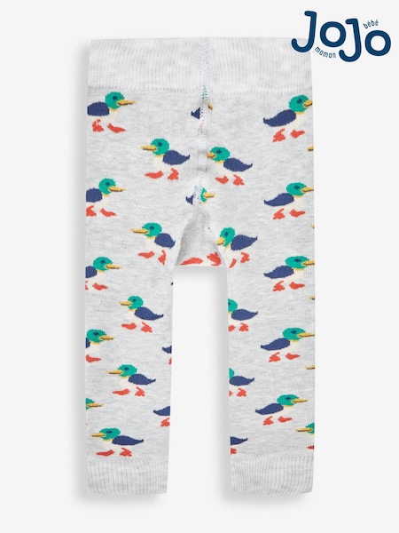 JoJo Maman Bébé Grey Duck Extra Thick Leggings (182539) | £12.50
