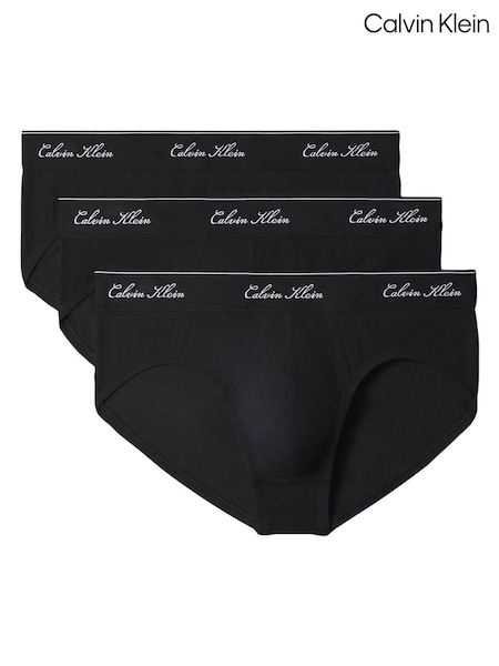 Black - Regular Calvin Klein Hip Briefs 3 Pack