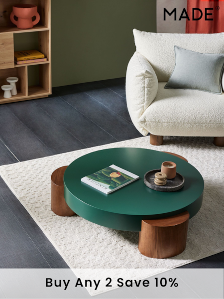 MADE.COM Green Fergal Round Coffee Table (183864) | £379