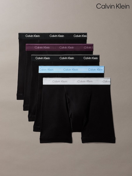 Black - Regular Calvin Klein Cotton Classics Boxer Briefs 5 Pack