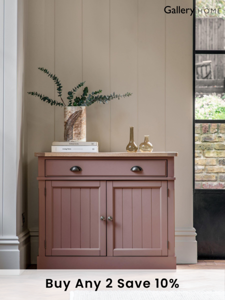 Gallery Home Clay Pink Leroy 2 Door Sideboard (187223) | £611