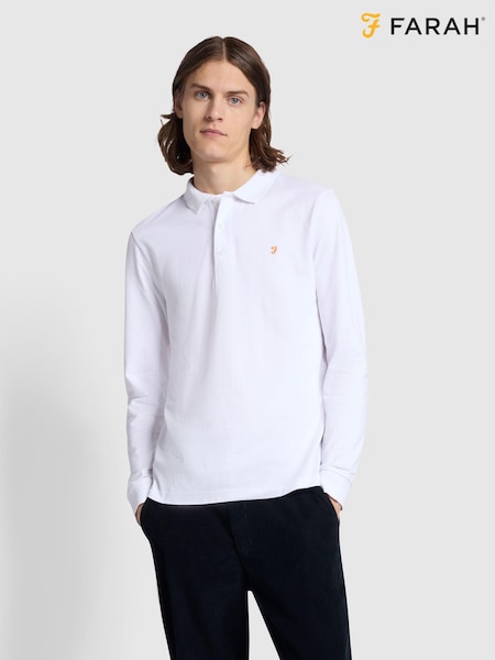 Farah Blanes Long Sleeve Polo Shirt (187230) | £65