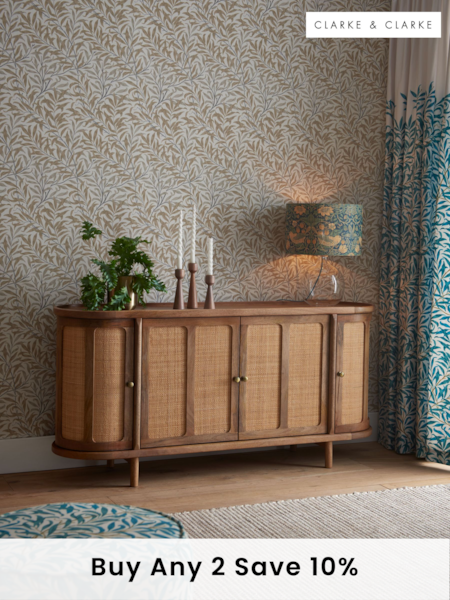 Clarke and Clarke Cane and Mango Wood Large Aspley Sideboard (187287) | £1,050