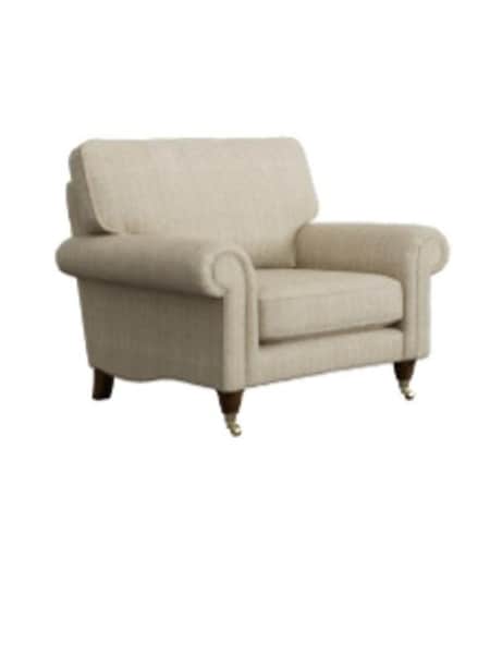 Carolyn Check/Hazelnut Natural Kingston By Laura Ashley (187374) | £1,025