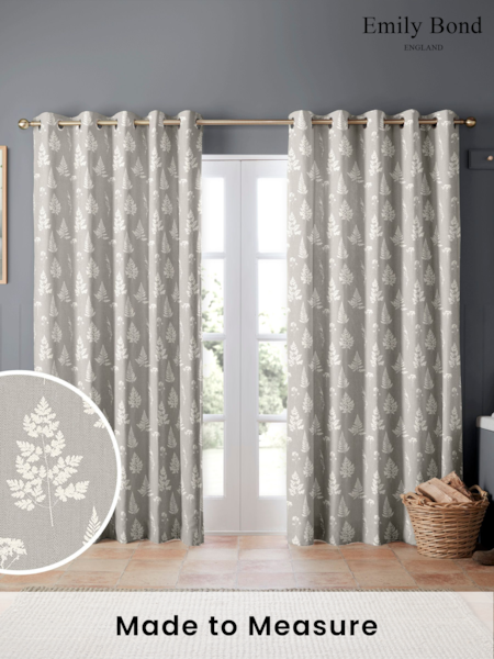 Emily Bond Grey Tynesfield Made to Measure Curtains (188074) | £91