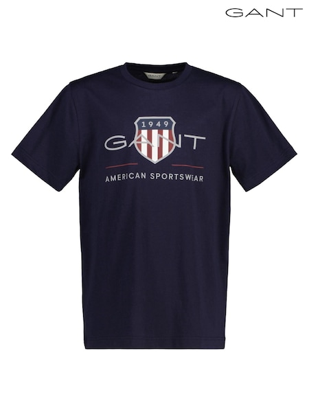 GANT Evening Blue Archive Shield Teens T-Shirt (188558) | £30