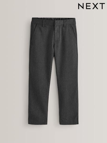 Grey Regular Waist School Formal Straight Trousers (3-17yrs) (188741) | £8 - £16