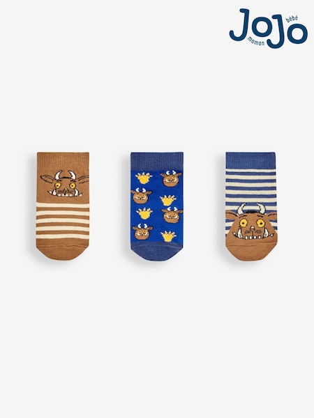 JoJo Maman Bébé Brown 3-Pack The Gruffalo Socks (188800) | £8
