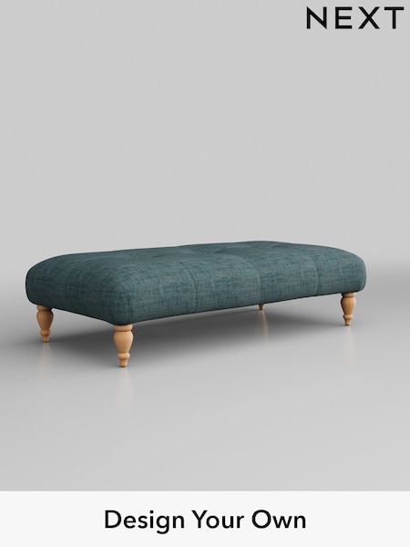 Boucle Weave Easy Clean/Dark Teal Green Erin Buttoned Back Deep Sit (188808) | £450