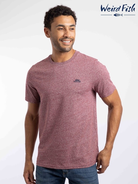 Pink - Regular Weird Fish Fished Branded Cotton T-shirt