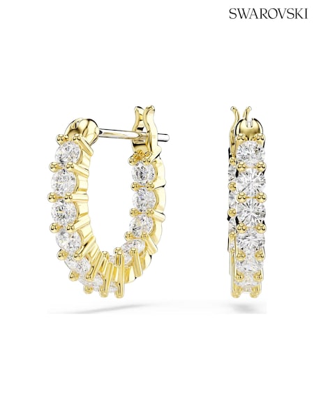Gold Tone - Swarovski Matrix Vittore Hoop Earrings