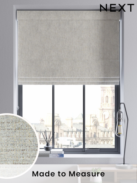 Natural Textured Made to Measure Roman Blinds (190539) | £75