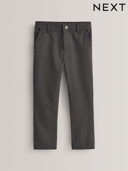 Grey Slim Waist School Jean Style Trousers (3-17yrs) (190573) | £8 - £16
