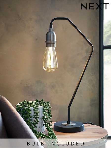 Black Brooklyn Table Lamp (190840) | £40
