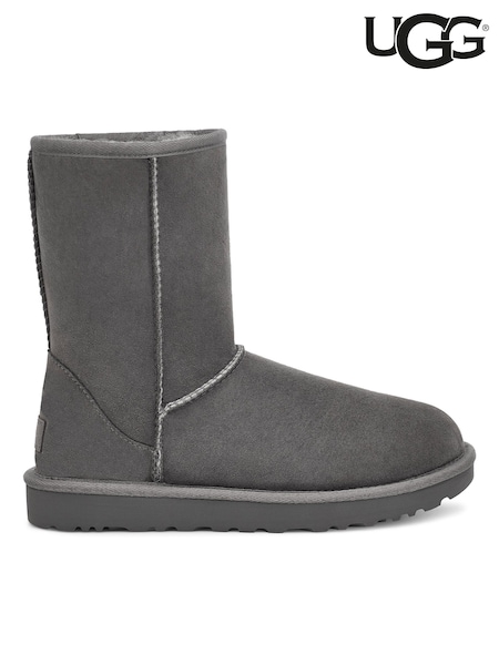 UGG Grey Classic Short II Boots (191603) | £185