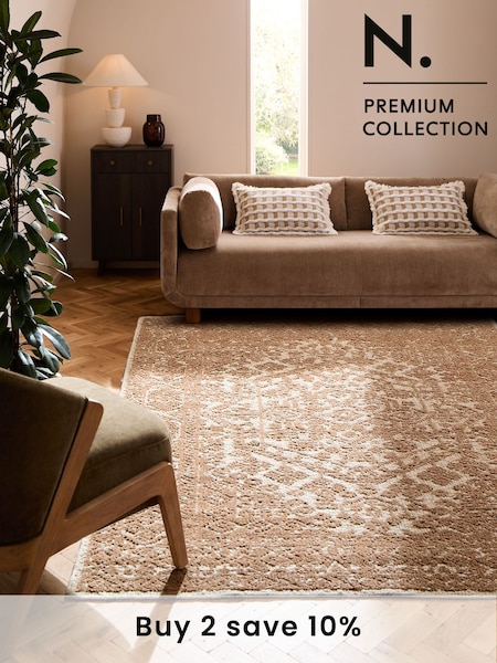 Natural N. Premium Danbury Oriental Hand-Knotted Rug (191654) | £400 - £600