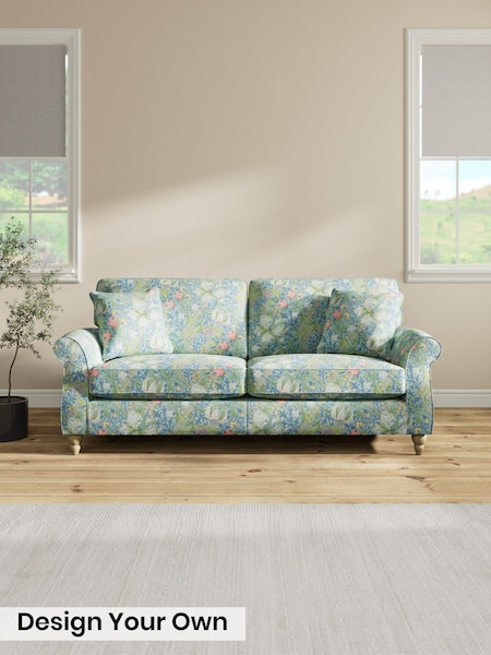 Golden Lily by Morris and Co/Mineral Blue - Ashford