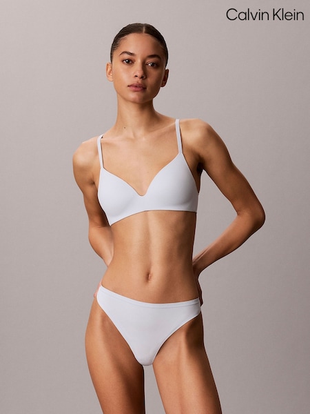 Blue - Calvin Klein Wirefree T-shirt Bra Perfectly Fit