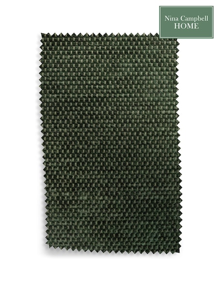 Nina Campbell Forest Green Whistler Upholstery Swatch (193343) | £0