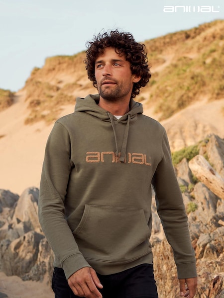 Animal Green Rocky Mens Hoodie (194453) | £49