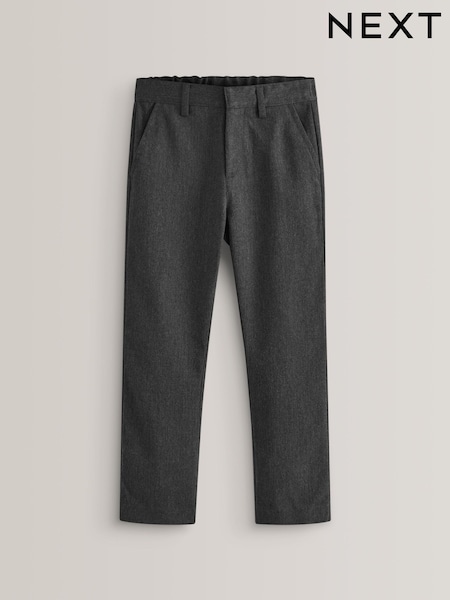 Grey Slim Waist School Formal Straight Trousers (3-17yrs) (196745) | £8 - £16