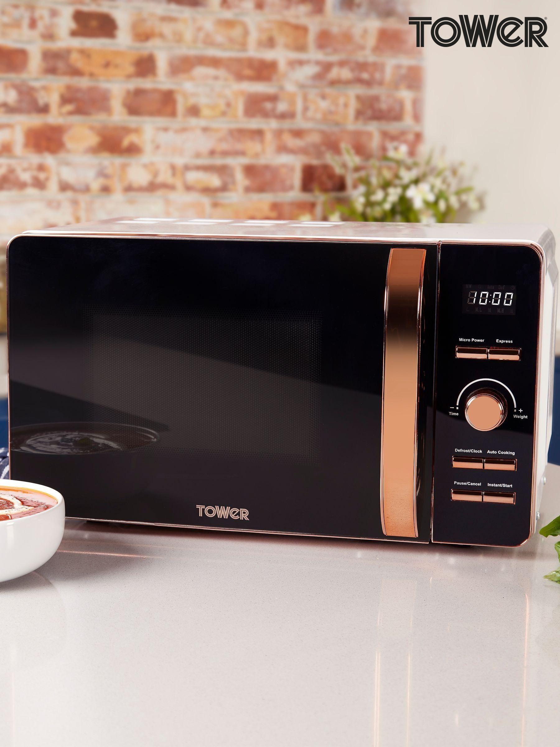 Tower black and copper microwave new arrivals
