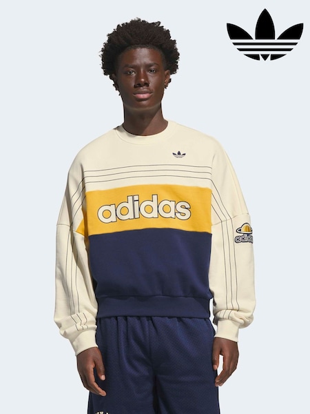 White - Regular Adidas Originals Crew Neck Sweatshirt