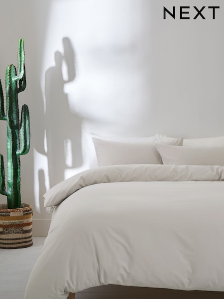 Silver Grey Non Iron Simply Soft Microfibre Duvet Cover and Pillowcase Set (199102) | £10 - £25
