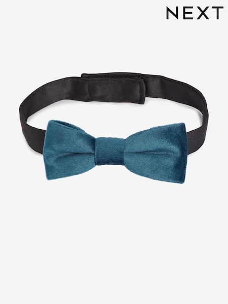 Navy Blue Velvet Bow Tie (1-16yrs) (199349) | £7