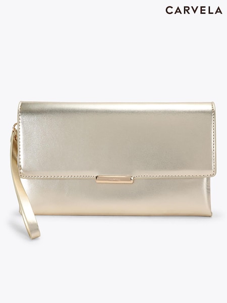 Gold - Carvela Amalia Clutch Bag