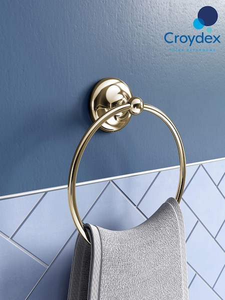 CROYDEX Grosvenor Gold Towel Ring (1Q0274) | £66