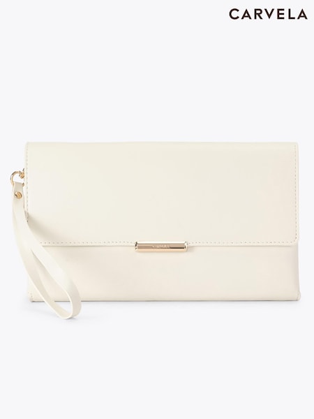White - Carvela Amalia Clutch Bag