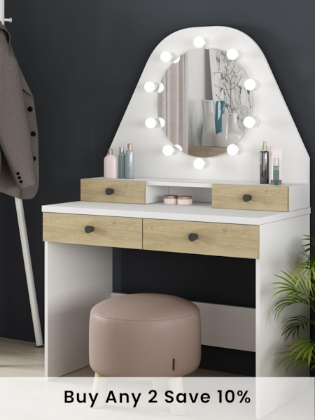 Trasman White Star Dressing Table (200399) | £330