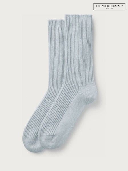 Blue - The White Company Cashmere Bed Socks