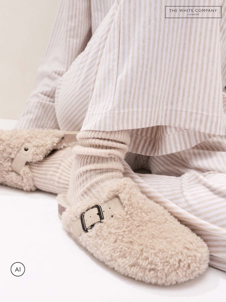 Natural - The White Company Borg Corkbed Mule Slippers