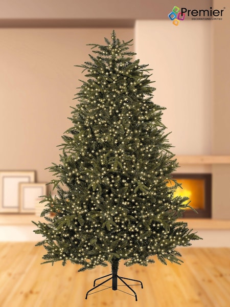 Premier Decorations Ltd White Tree Brights 50m Christmas Lights with Timer (202441) | £56