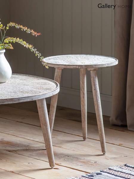 Gallery Home White Side Table (202464) | £100