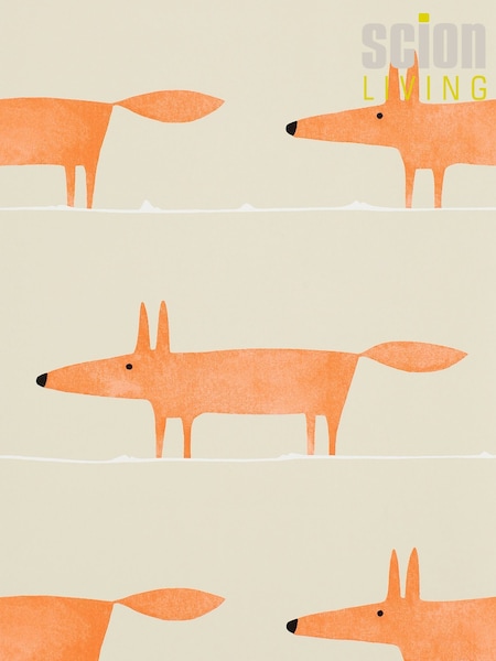 Scion Orange Mr Fox 10.05M Wallpaper (203257) | £54