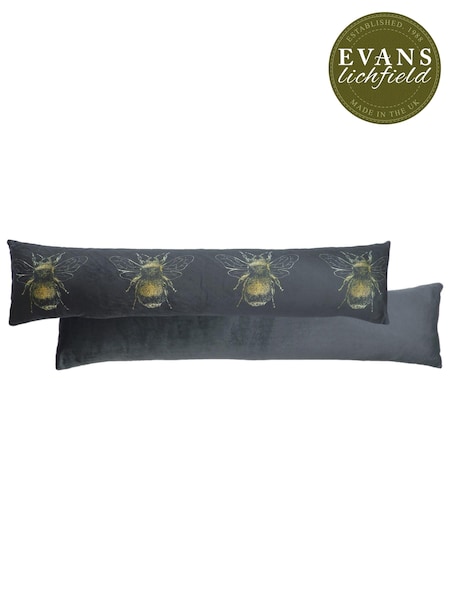 Evans Lichfield Grey Gold Bee Draught Excluder (203657) | £22