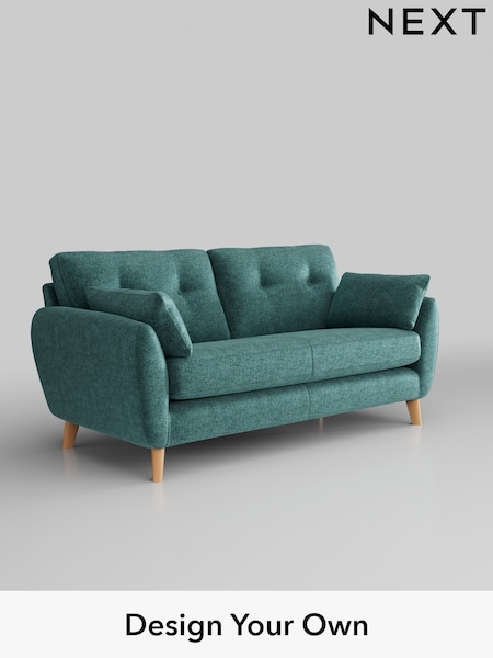 Plush Chenille/Dark Teal Green Wilson Buttoned Back (204230) | £1,050