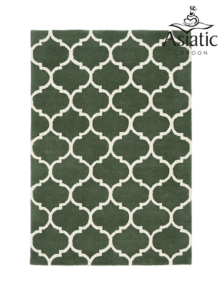 Asiatic Rugs Green Albany Ogee Wool Rug (204836) | £83 - £400