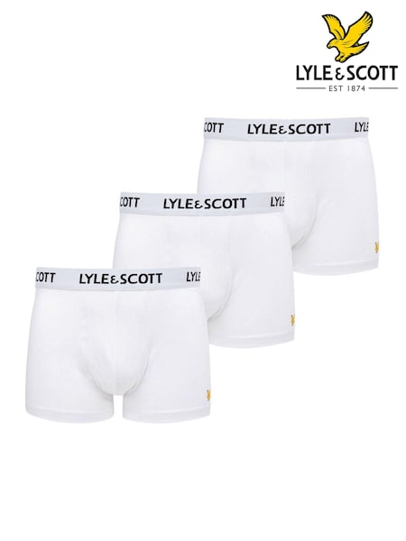 Lyle & Scott White Core Underwear Trunks 3 Pack (205060) | £31