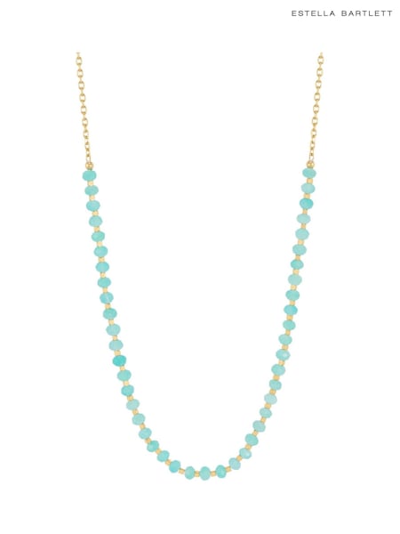 Green - Estella Bartlett Amazonite Amelia Gemstone Necklace