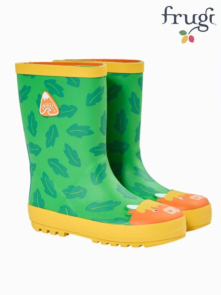 Green - Frugi Puddle Buster Wellington Boots