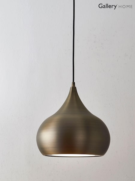 Gallery Home Brass Pierce Ceiling Light Pendant (205774) | £133