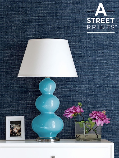 A Street Blue Grass Textured Wallpaper (206906) | £69