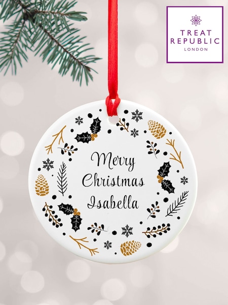 White - Treat Republic Nordic Wreath Ornament