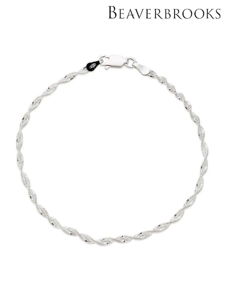 Beaverbrooks Silver Twist Bracelet (208093) | £25